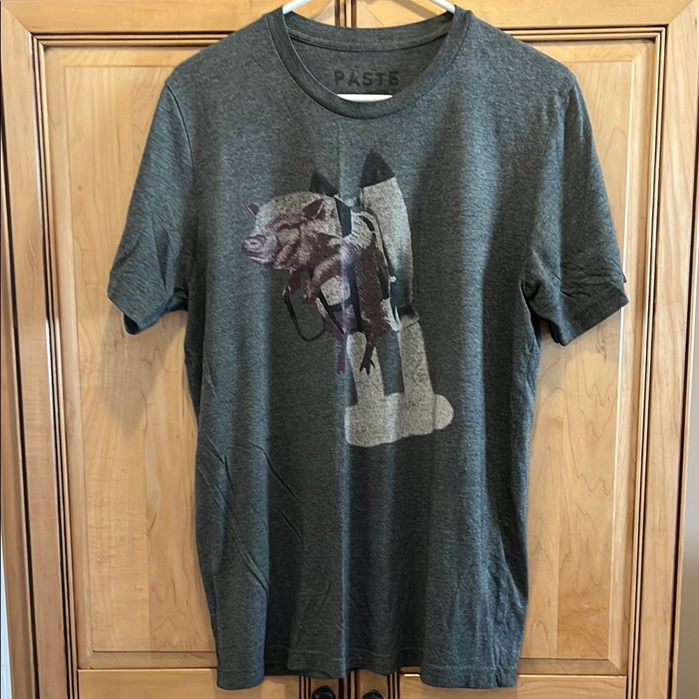 Men's Paste by Jason Laurits Gray Graphic T-Shirt